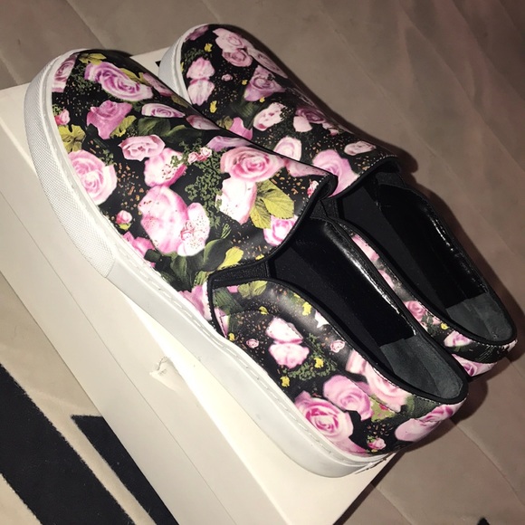 Schultz flower print leather slip on sneakers 9US - Picture 3 of 8